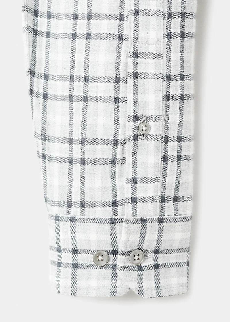 Regular Fit Plaid Flannel Shirt