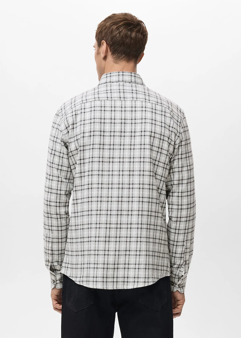 Regular Fit Plaid Flannel Shirt