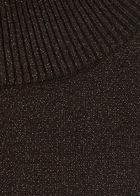 Short-sleeved lurex sweater