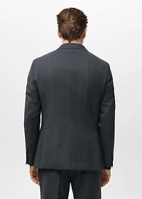 Turin 100% Wool Double-Breasted Suit Blazer