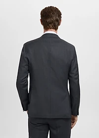 Turin 100% wool double-breasted suit jacket