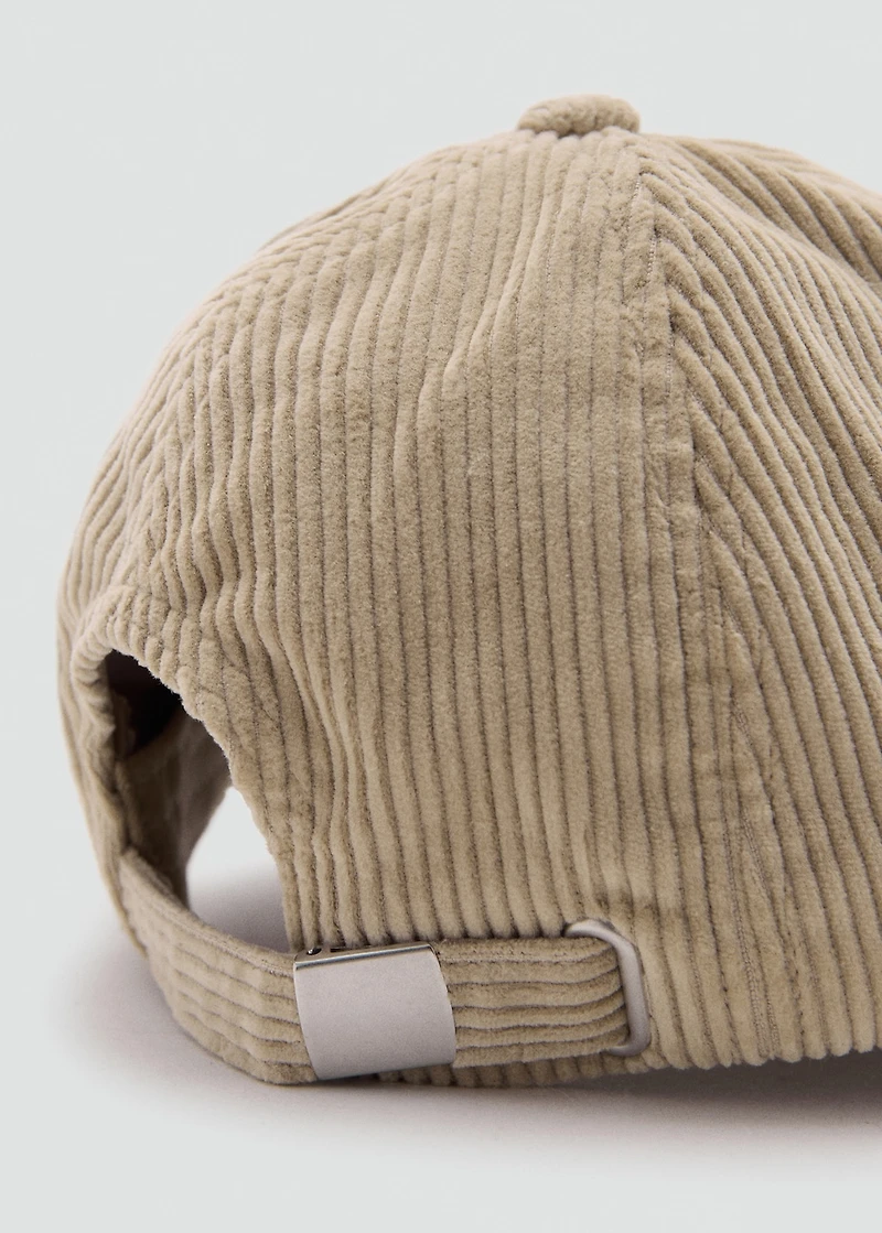 Corduroy cap