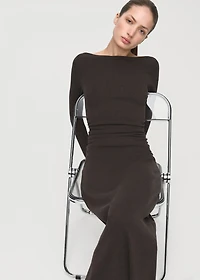 Ruched fitted dress