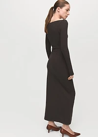 Ruched fitted dress