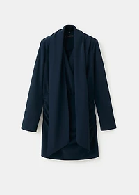 Draped dress with foulard