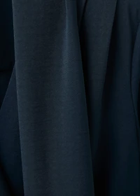 Draped dress with foulard