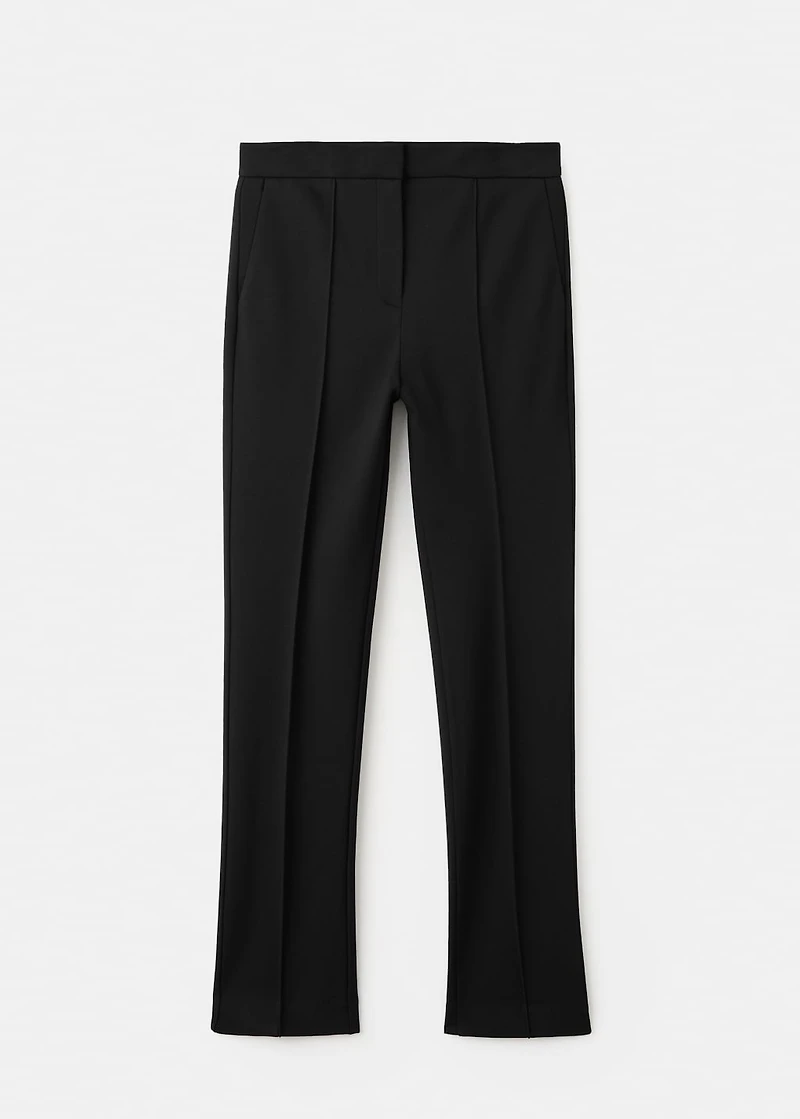Mid-rise suit trousers
