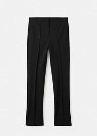 Mid-rise suit trousers
