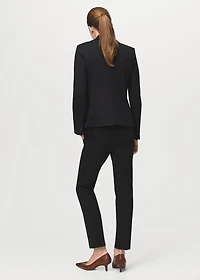 Mid-rise suit trousers