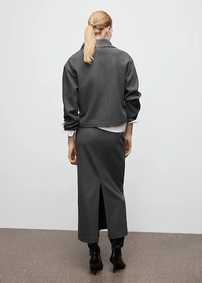 Opening pencil skirt