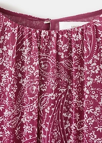 Paisley dress with cut-out