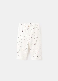 Printed cotton joggers