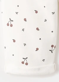 Printed cotton joggers