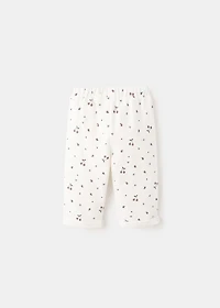 Printed cotton joggers