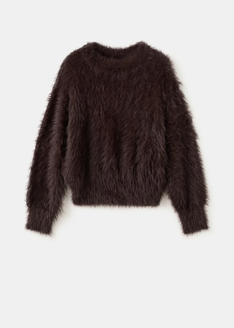 Faux-fur sweater