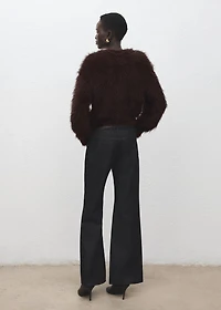 Faux-fur sweater