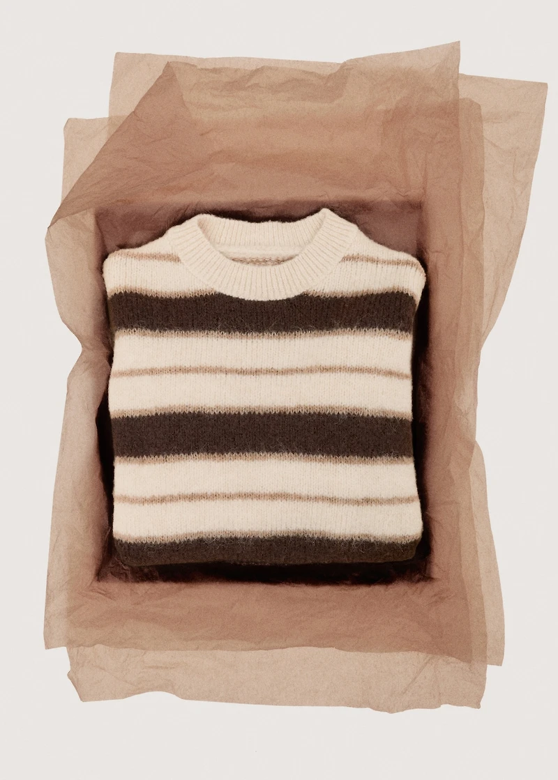 Knit striped sweater