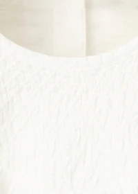 Gathered cotton blouse