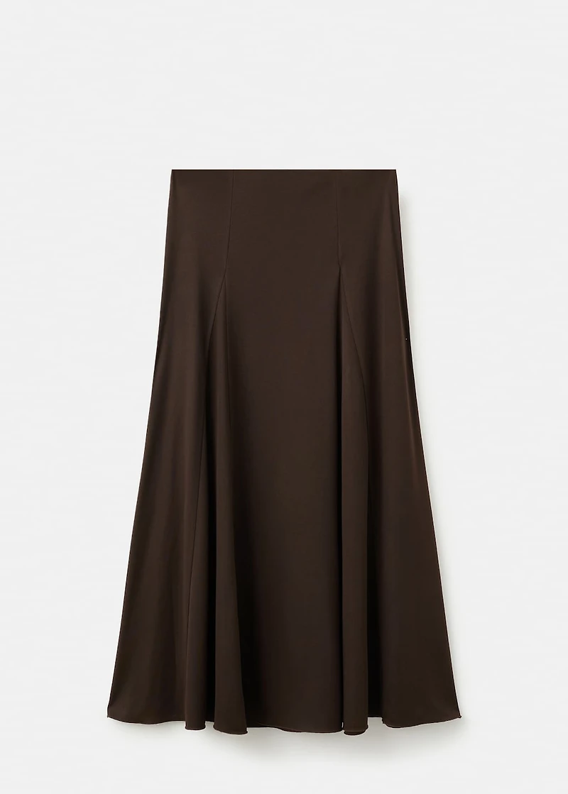 A-line skirt with godets