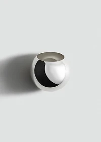 Oval rigid stainless steel bangle