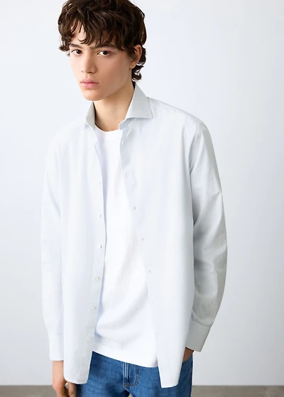 Classic-fit striped shirt