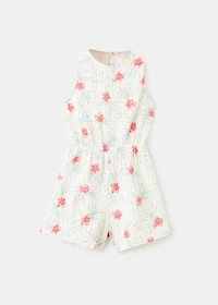 Printed short jumpsuit