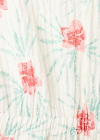 Printed short jumpsuit