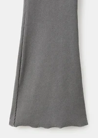 Ribbed flared leggings