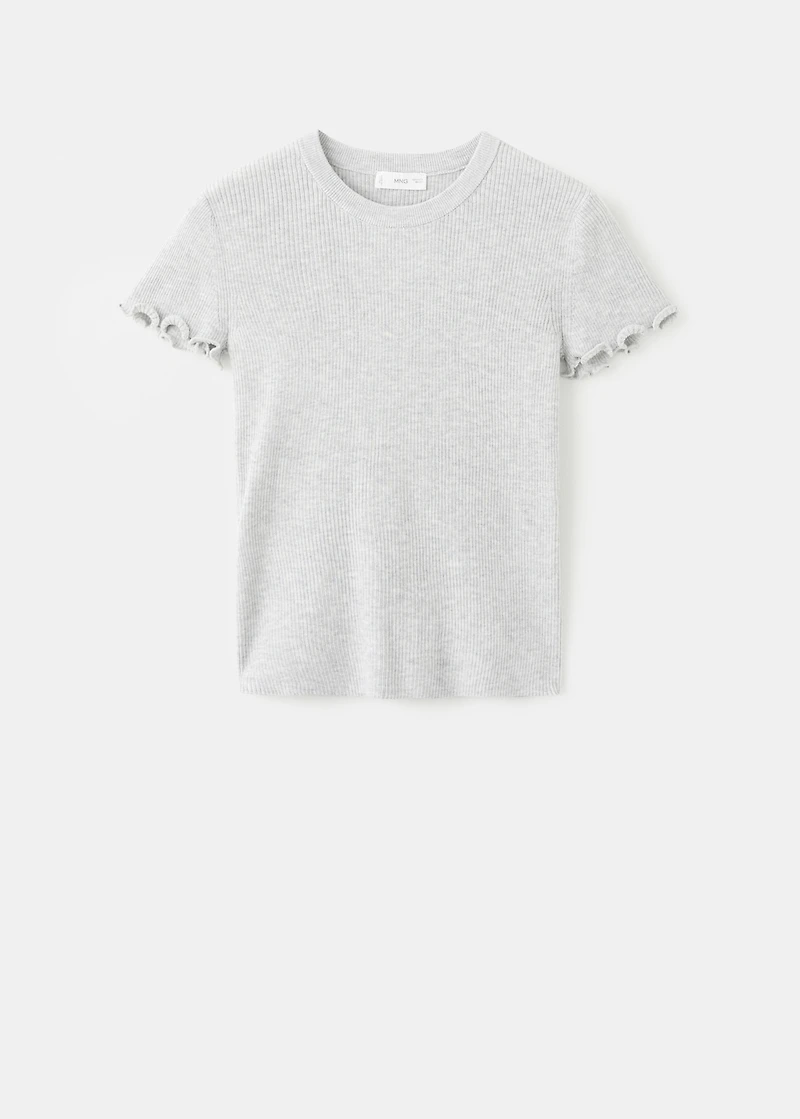 Knitted short-sleeve t-shirt