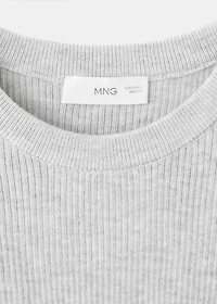 Knitted short-sleeve t-shirt