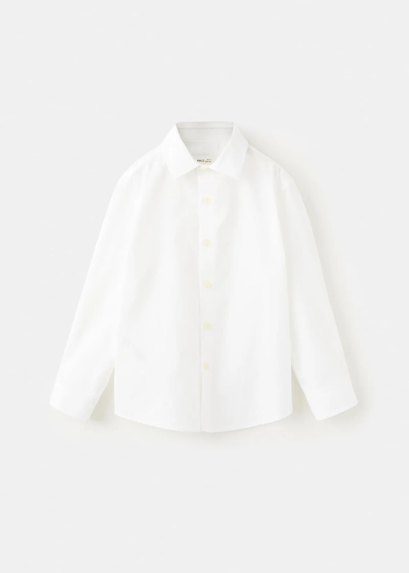 Cotton poplin shirt