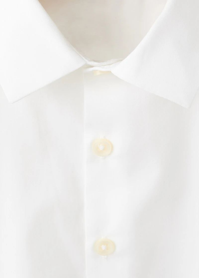 Cotton poplin shirt