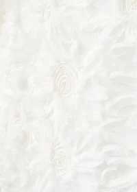 Tulle dress with embroidered flower