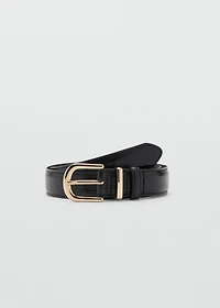 Buckle leather belt