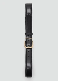 Buckle leather belt