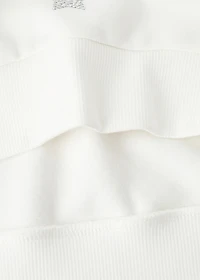 Sweatshirt with rhinestone stars