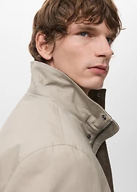Parka with detachable inner hood