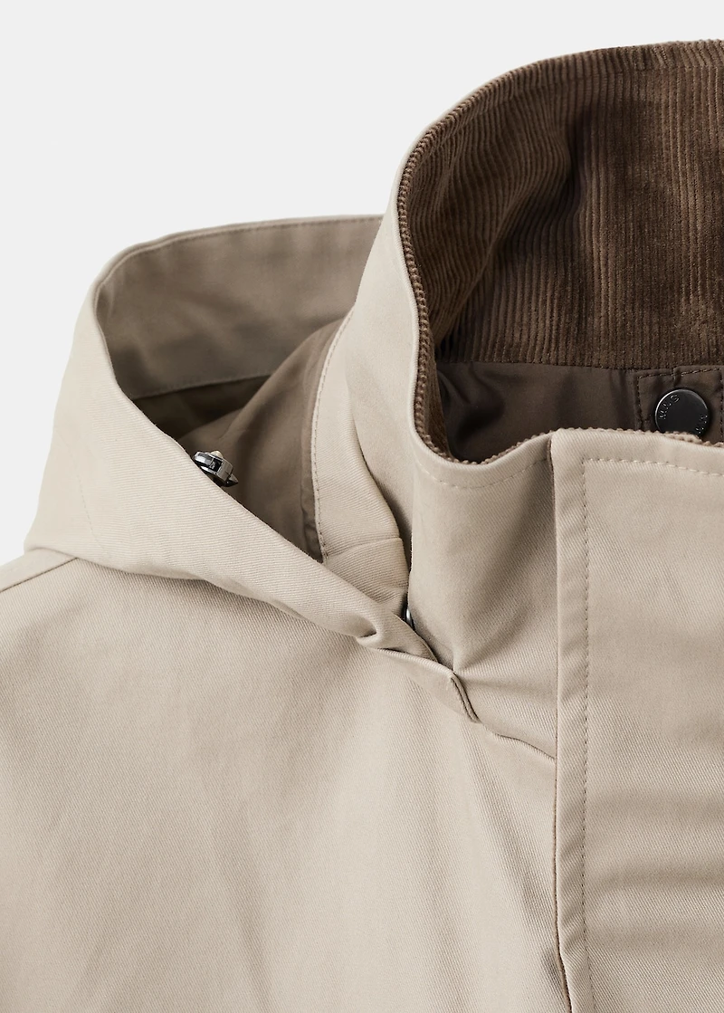Parka with detachable inner hood