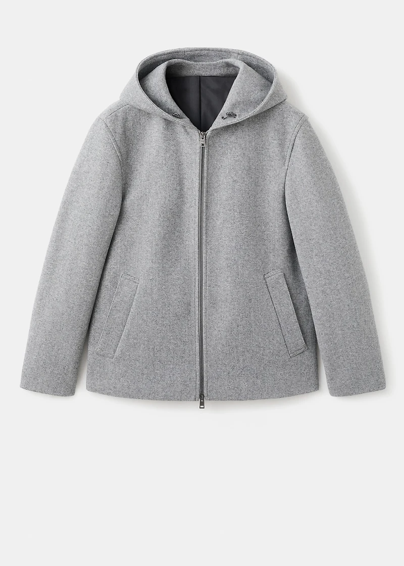 Cloth hooded jacket