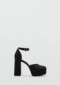 Velvet heel sandals