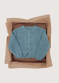 Lurex knitted cardigan