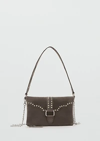 Stud leather bag
