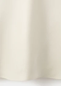 Satin dress with a low-cut neckline