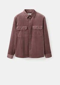 Corduroy overshirt with pockets