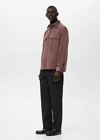 Corduroy overshirt with pockets