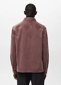 Corduroy overshirt with pockets