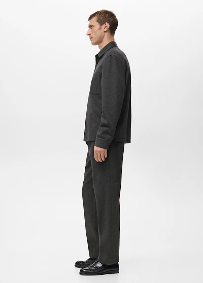 Flannel joggers with drawstring