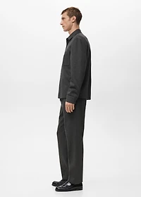 Flannel joggers with drawstring