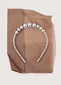 Bead appliqué hairband