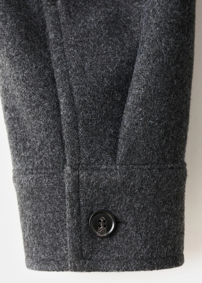 Regular fit flannel overshirt